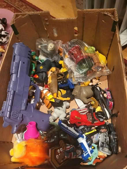 Photo of free Box of small toys (Round Green LU3) #3