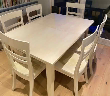 Photo of free Solid oak extendable table & chairs (Booterstown) #2