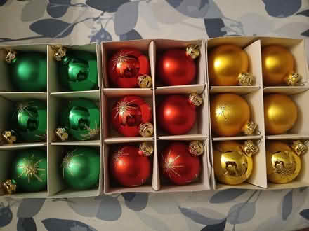 Photo of free 18 glass baubles (Wallisdown BH12) #1