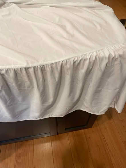 Photo of free White full sized bed skirt (San Rafael CA) #1