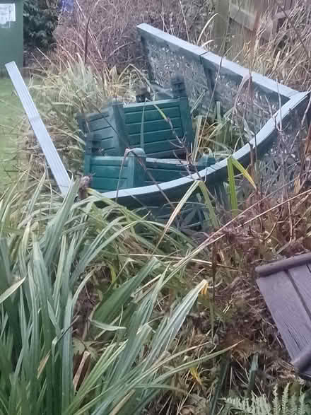 Photo of free Green Plastic Garden Arch With Two Planters (Culgaith CA10) #2