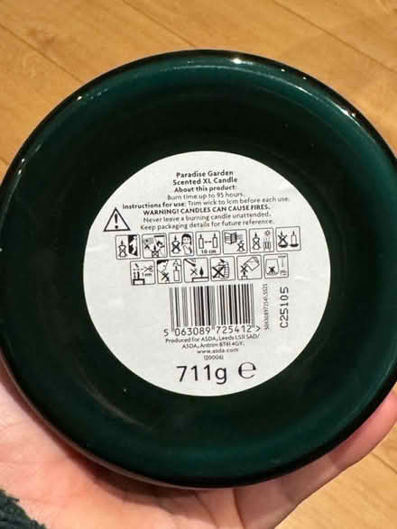 Photo of free Paradise garden candle - New (Totteridge, High Wycombe, HP13) #2