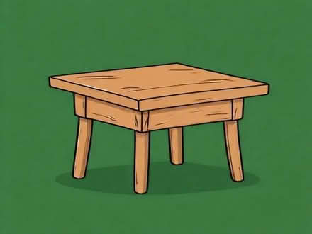 Photo of free brown wood square side table (Moor Allerton LS17) #1