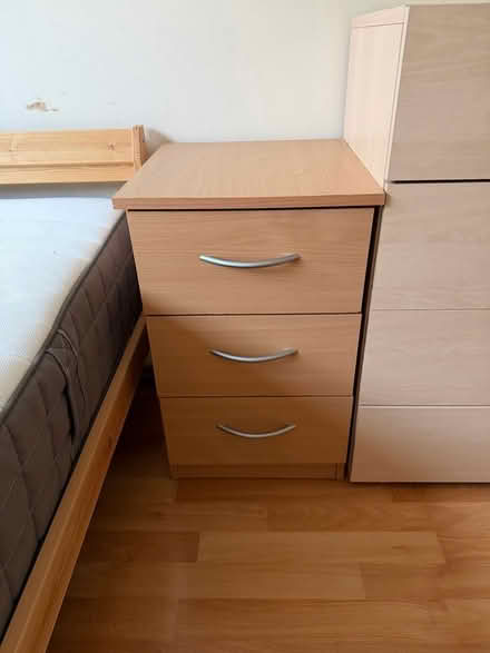 Photo of free Bedside table 3 drawers (Battersea SW11) #1