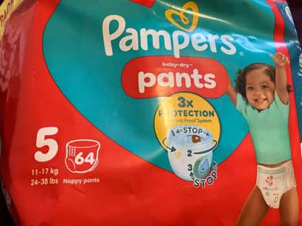 Photo of free Size 5 Pampers nappy pants (Bishops Waltham SO32) #2