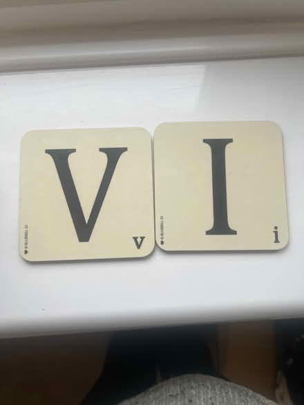 Photo of free Scrabble coasters (Stretford Motorway Estate M32) #1