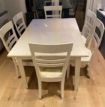 Photo of free Solid oak extendable table & chairs (Booterstown) #3