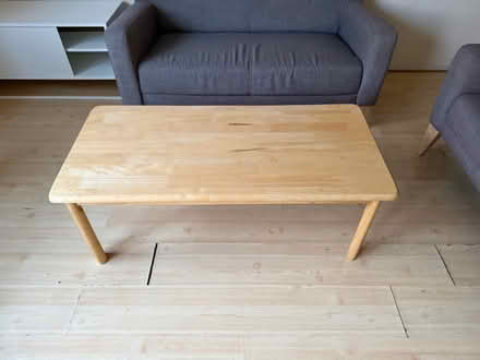 Photo of free Wooden coffee table (Battersea SW11) #1