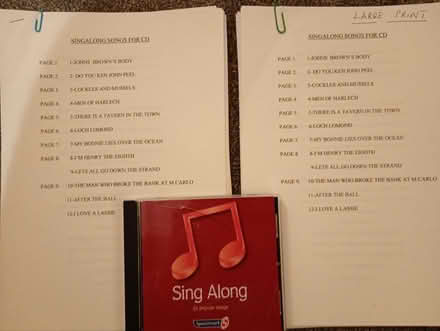 Photo of free Sing Along CD and words (Painswick GL6) #1
