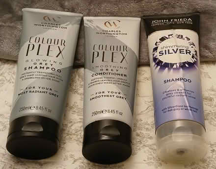 Photo of free 2 x 250ml Unopened shampoos + 1 conditioner for grey hair (South Croydon CR2) #1
