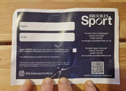 Photo of free Brookes Gym Free Pass (Barton/Headington, OX3) #2