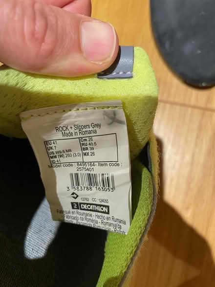 Photo of free Climbing shoes, size 7 (Cambridge CB3) #2