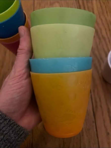 Photo of free Kids Plastic cups x 9 (Cheshunt En8) #3