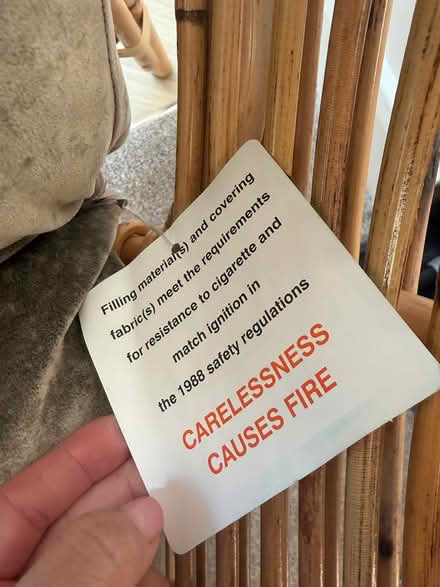 Photo of free Cocoon chair (Corner Lane, Leigh) #3