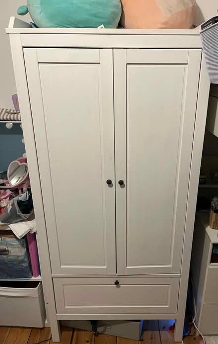 Photo of free IKEA Sundvik Kids’ Wardrobe - White (Bushey Village WD23) #1