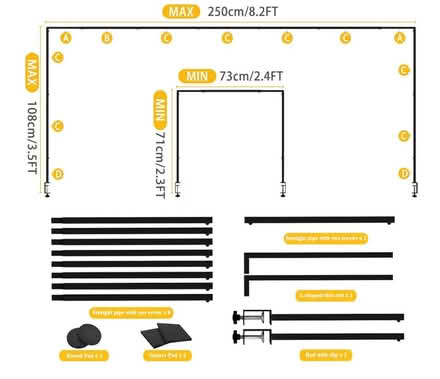Photo of free Over table rod stand (NW6 West Hampstead) #2