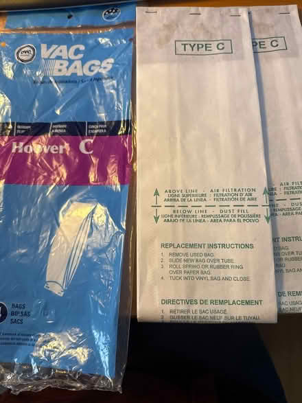 Photo of free Hoover vacuum bags and belt (Oakton Park in skokie) #1