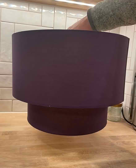 Photo of free Purple fabric lampshade (OX4, church cowley) #2