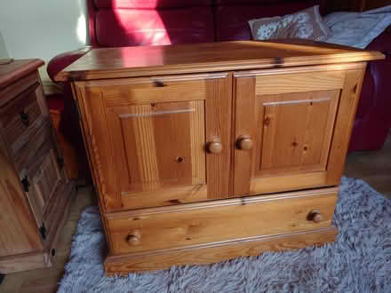 Photo of free Solid Pine TV unit (St Marks Cheltenham) #1