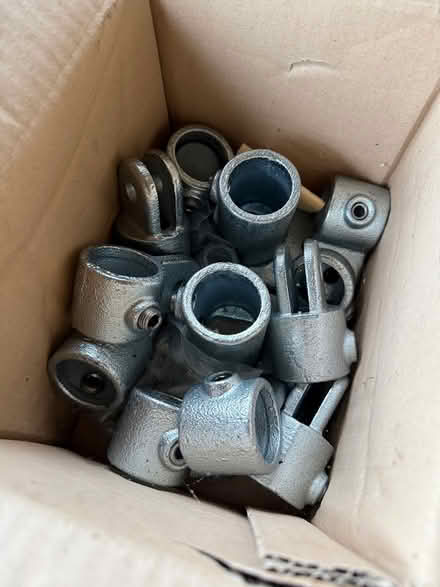 Photo of free Galvanised Metal Tube fixings (Oxted RH8) #1