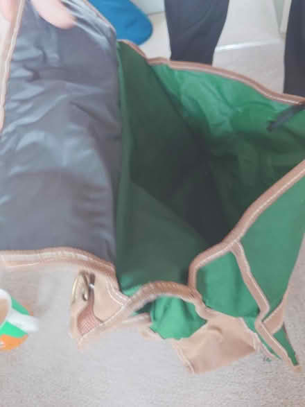 Photo of free Green canvass shoulder bag with zip square compartment (Putnoe MK41) #3