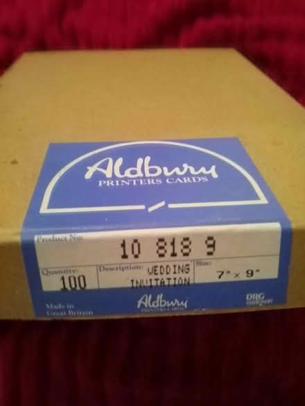 Photo of free Wedding invitations (Yalding ME18) #2