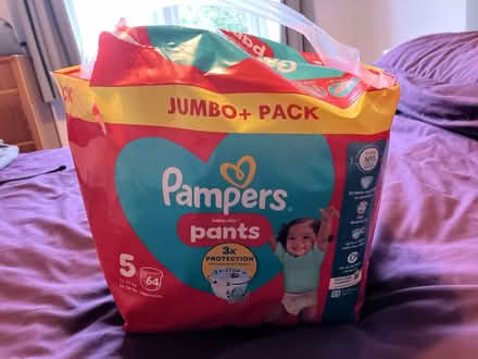 Photo of free Size 5 Pampers nappy pants (Bishops Waltham SO32) #1