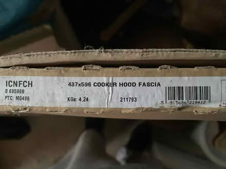 Photo of free Wickes SOFIA white cooker hood panel (Woodhouses M33) #1