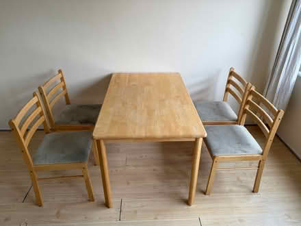Photo of free Dining table and 4 chairs (Battersea SW11) #3