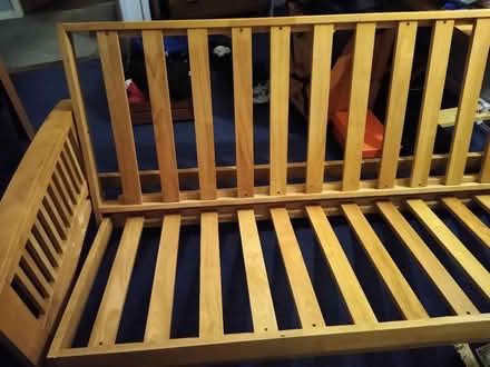 Photo of free Double bed/futon frame (Croft SN1) #2