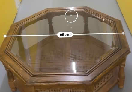 Photo of free Wooden table with its glass top in fairly good conditions (Bromley North BR1) #3