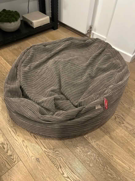 Photo of free Lounge pug grey large bean bag (Hampstead Garden Suburb N2) #1