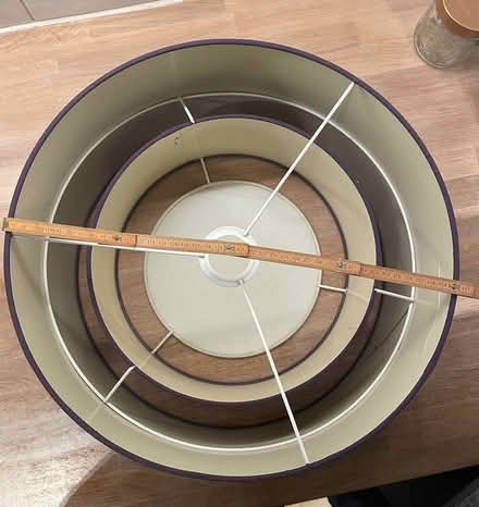 Photo of free Purple fabric lampshade (OX4, church cowley) #3