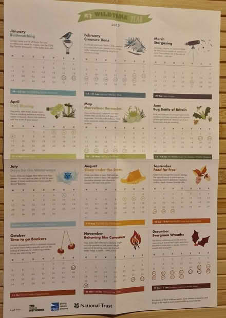 Photo of free RSPB Calendar (Barton/Headington, OX3) #1