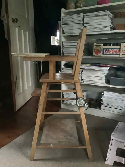 Photo of free Wooden high chair (Thorncombe. TA20 4PL) #2