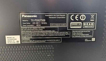 Photo of free Panasonic 50" Plasma TV (Raynes park SW20) #3