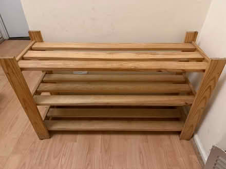 Photo of free Wooden shoe rack (Battersea SW11) #1