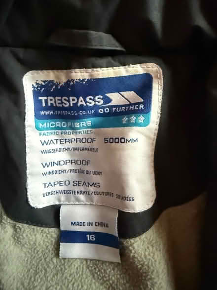 Photo of free Trespass women’s jacket size 16 (TW15) #2