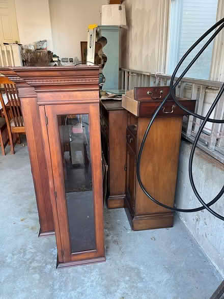Photo of free Dark wood dining room hutch (West Groton, near Town Forest) #4