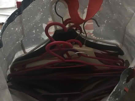 Photo of free Assortment of plastic hangers (SS7) #1