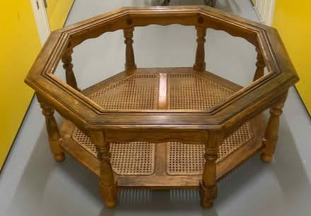 Photo of free Wooden table with its glass top in fairly good conditions (Bromley North BR1) #4