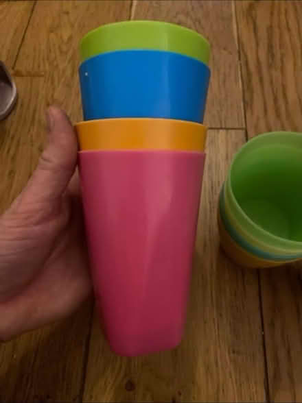 Photo of free Kids Plastic cups x 9 (Cheshunt En8) #2
