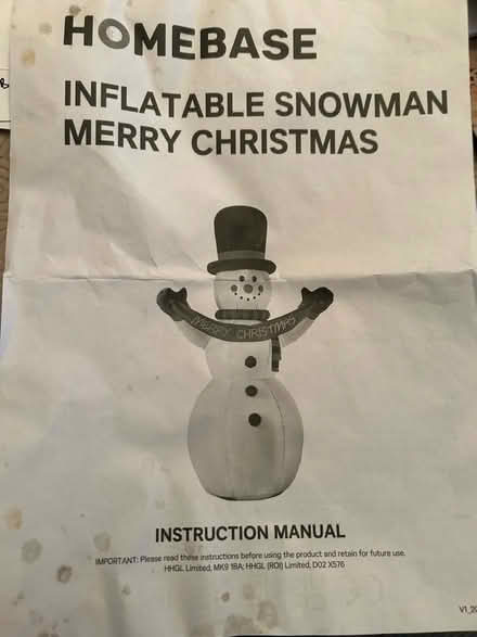 Photo of free Christmas inflatables - Snowman and Dinosaur (Bilbrook WV8) #3