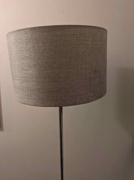 Photo of free Floor lamp with grey lampshade (Whitehaven CA28) #2