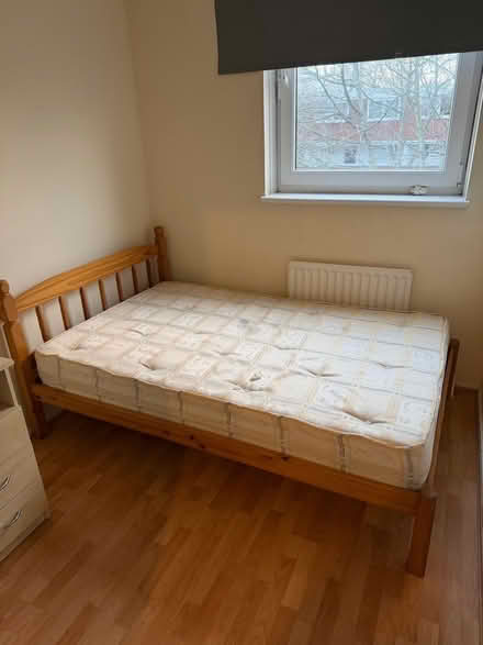 Photo of free Double bed frame and mattress (Battersea SW11) #1
