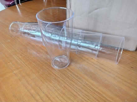 Photo of free Re-useable plastic 'glasses' pint x 6 and half pint x 5 (Hester's Way GL51) #1