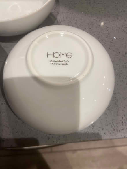 Photo of free 3 Sainsbury’s white bowls (hazel grove SK7) #2