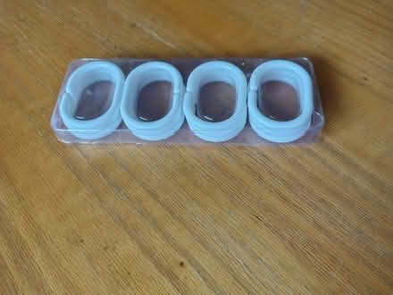Photo of free Shower curtain rings, plastic, pack of 12 (Hester's Way GL51) #1