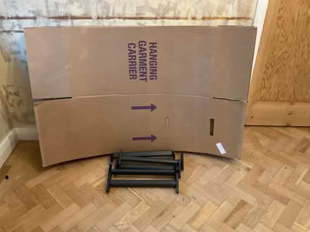 Photo of free Cardboard wardrobes for moving x 5 (Higham North area NN10) #1