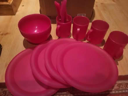 Photo of free Pink picnic set x 4 (Round Green LU3) #2